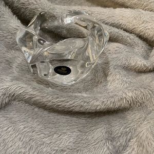 Royal Copenhagen Denmark Crystal Lotus Flower Votive Tealight Candle Holder Bowl